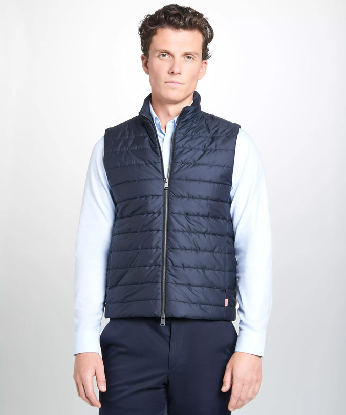 Navy Blue Padded Gilet