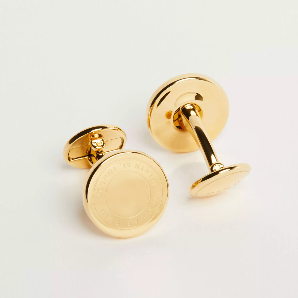 Gold Gold Finish Jermyn St Cufflinks