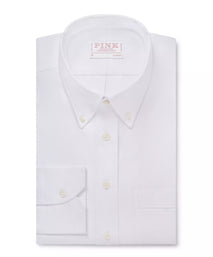 White Classic Fit Smart Casual Button Down Weekend Oxford Shirt