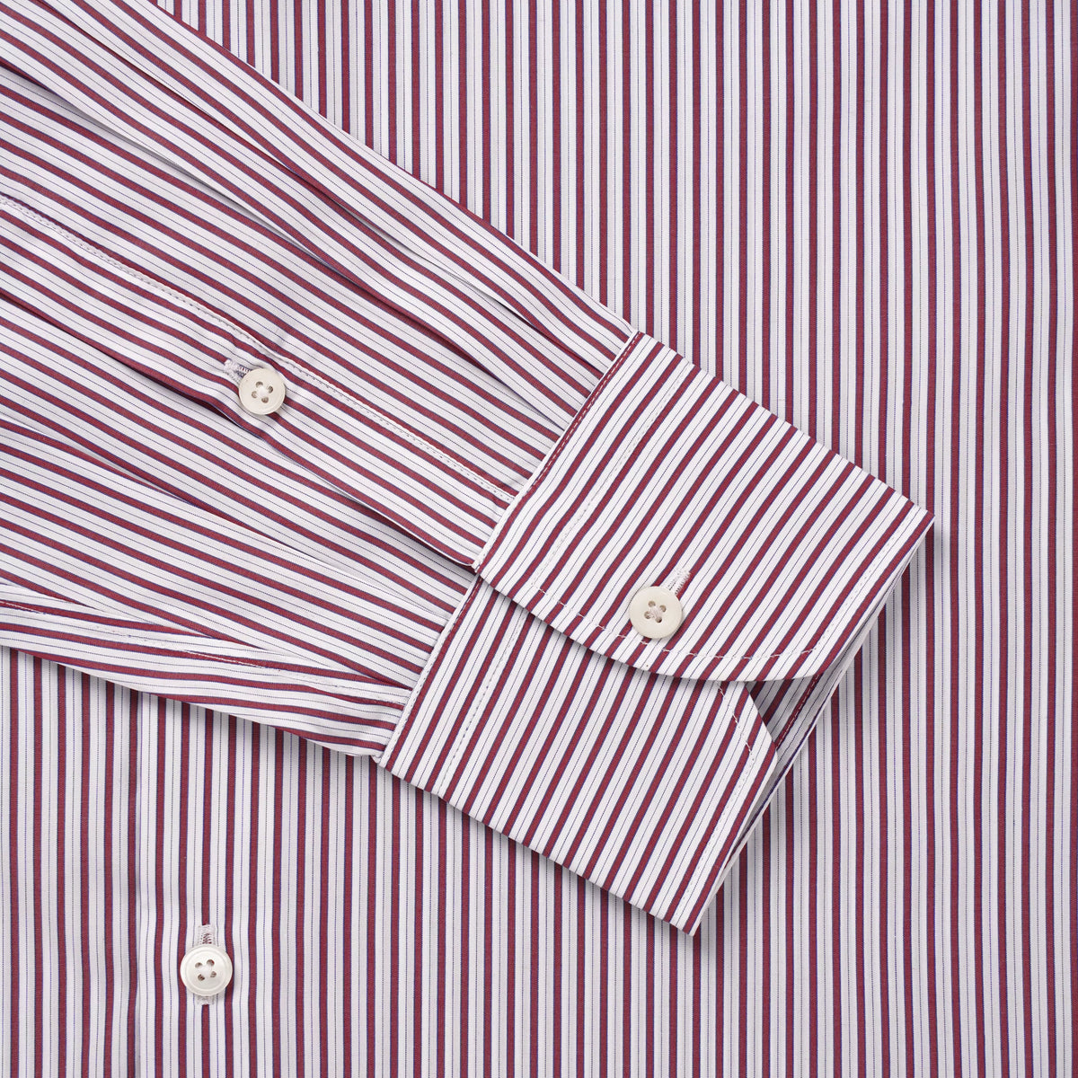 Purple & White Slim Fit Piumino Multi Stripe Formal Shirt